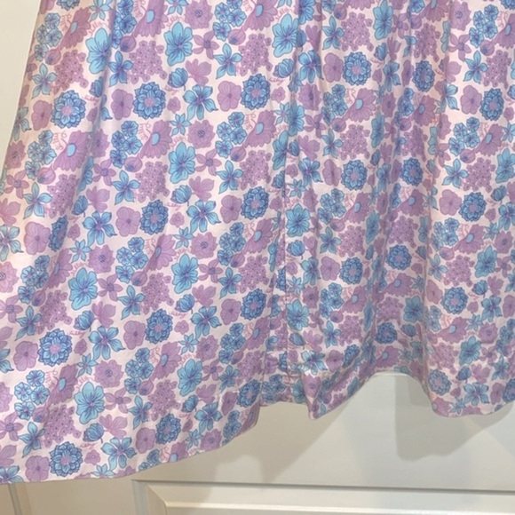 Lilly Pulitzer purple floral vintage dress size 4 cotton fabric - Picture 3 of 12